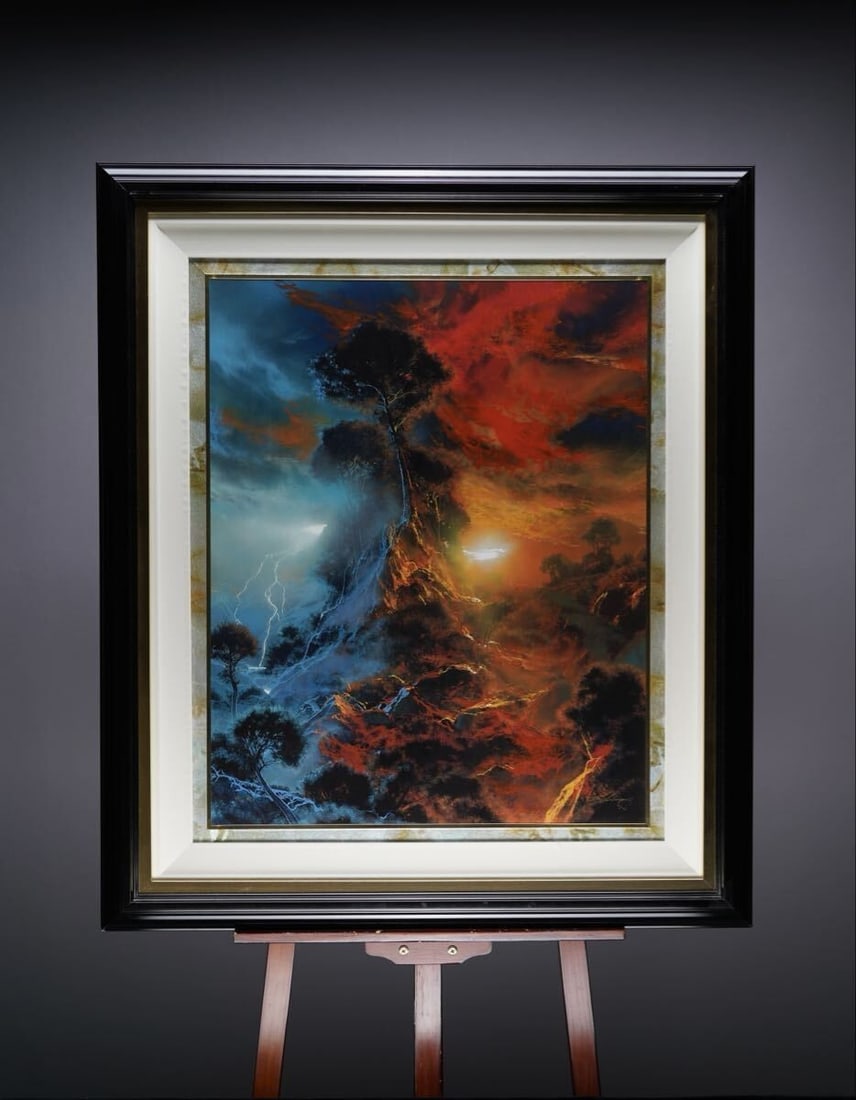 Dale Terbush Love of Fire and Ice Serigraph on Canvas Signed HC 10/ 10 Framed (1 of 10)