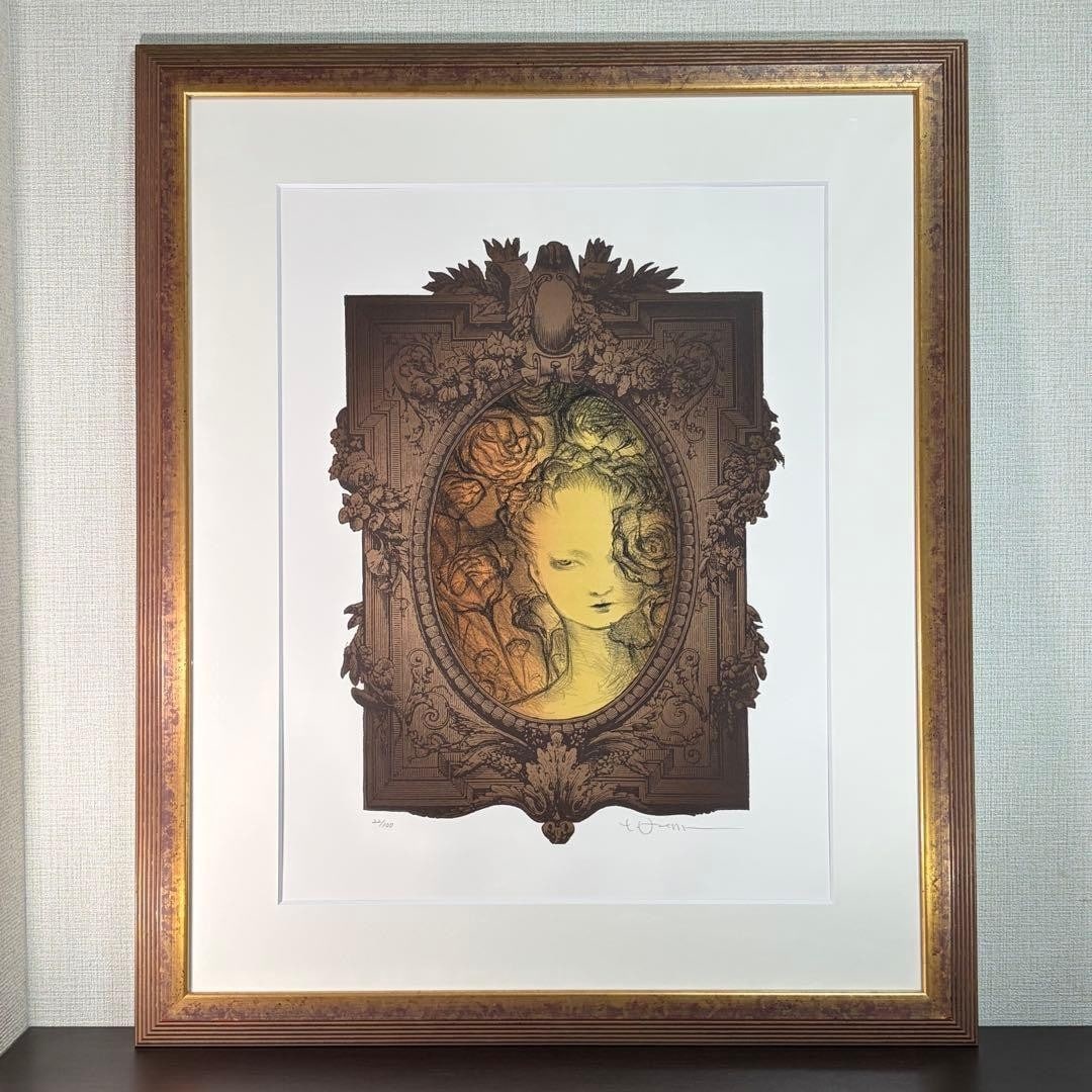 Yoshitaka Amano Hana Flower Lithograph Signed ED 22/ 100 Framed Authentic: Yoshitaka Amano Hana Flower Lithograph Signed ED 22/ 100 Framed Authentic Item Specifics: Artist: Yoshitaka Amano Unit Of Sale: Single Piece Signed By: Yoshitaka Amano Image Orientation: Portrait Sign