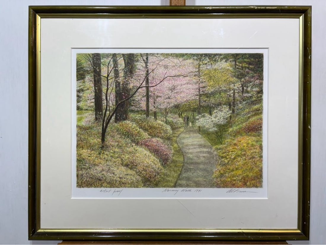 Harold Altman Morning Walk Lithograph 1991 Signed ED AP Framed Authentic: Harold Altman Morning Walk Lithograph 1991 Signed ED AP Framed Authentic Item Specifics: Unit Of Sale: Single Piece Image Orientation: Landscape Signed: Yes Size: Medium Period: Contemporary (1970 - 2
