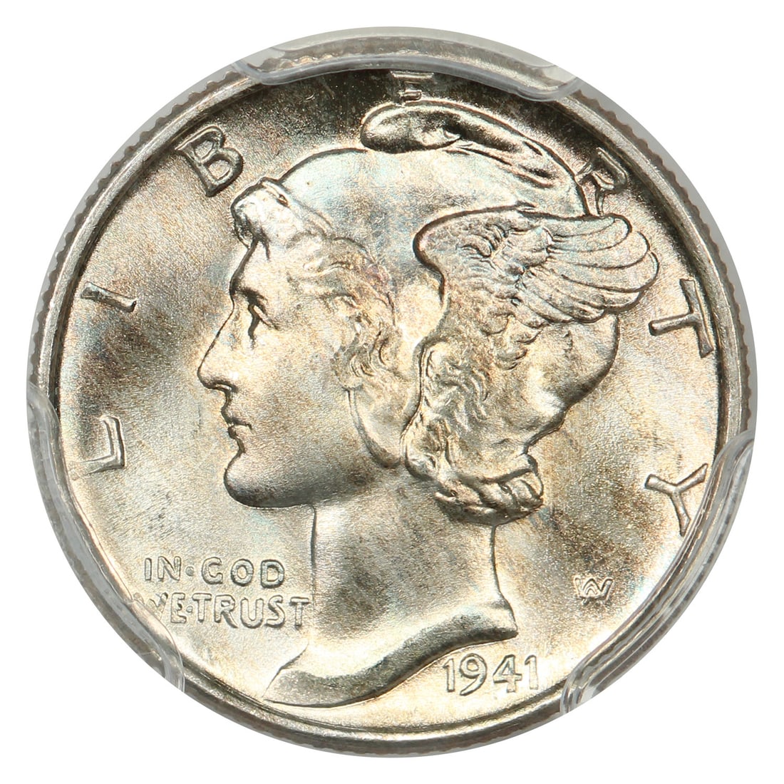 PCGS MS68FB ex D L Hansen 10C 1941 D - 3