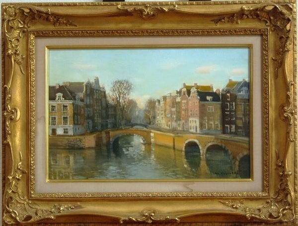 Marcel Kervella Amsterdam Canal Oil Painting Brouwersgracht Signed: Marcel Kervella Amsterdam Canal Oil Painting Brouwersgracht Signed Item Specifics: Artist: Marcel Kervella Unit Of Sale: Single Piece Signed By: Marcel Kervella Signed: Yes Size: Medium Material: