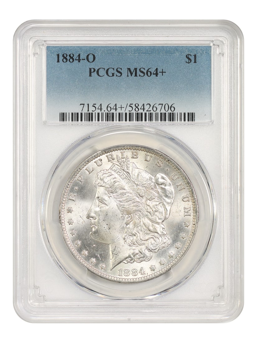 1884-O $1 PCGS MS64+ - Morgan Dollar - Popular O-Mint Morgan: 1884-O $1 PCGS MS64+ - Morgan Dollar - Popular O-Mint Morgan The 1884-O $1 Morgan Dollar is a highly sought-after coin, featuring the iconic design of Augustus Saint-Gaudens. With a PCGS MS64+ grade, 