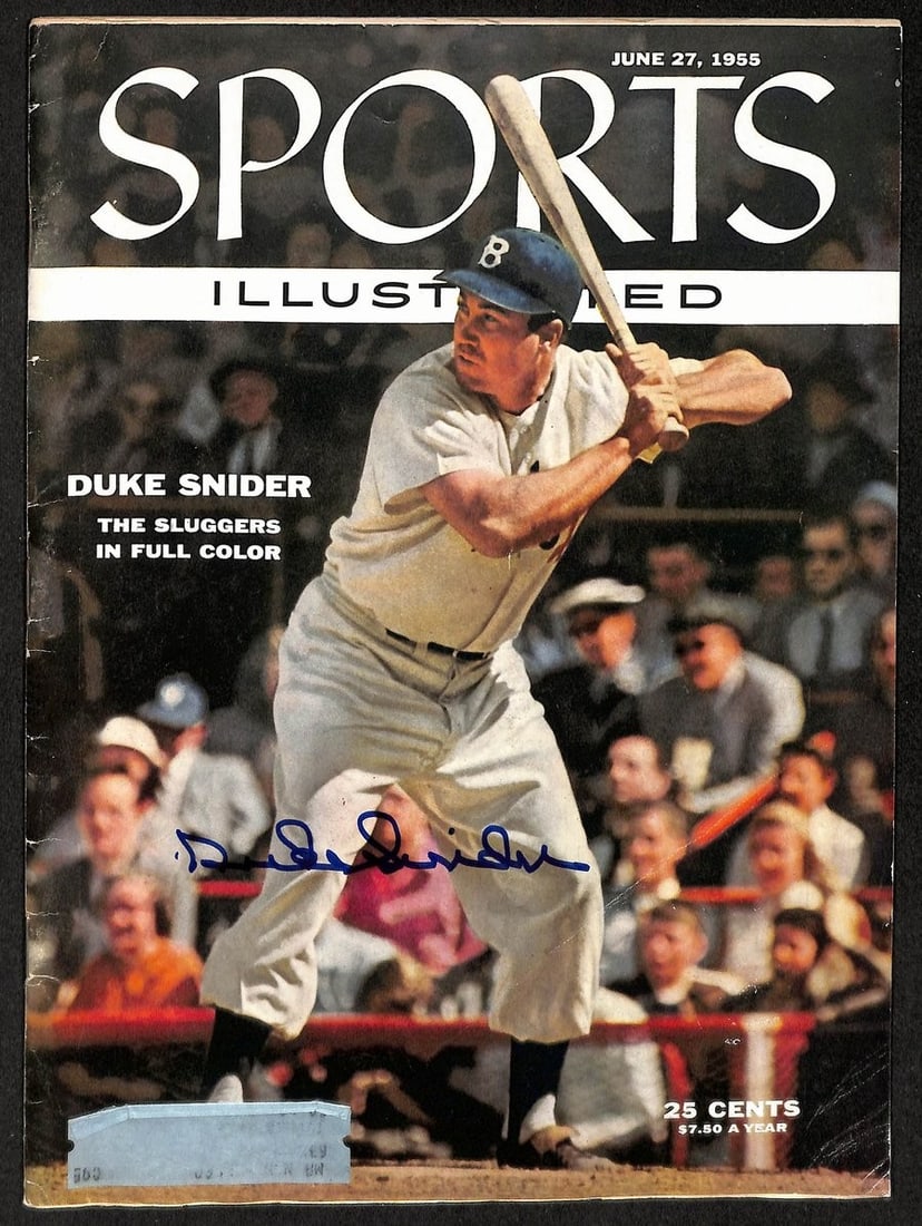 Signed Autographed 1955 Sports Illustrated HOF JSA Dodgers Duke Snider: Signed Autographed 1955 Sports Illustrated HOF JSA Dodgers Duke Snider Item Specifics: Original/Reprint: Original Product: Photo Sport: Baseball Product Disclaimer: Not affiliated with any team or lea