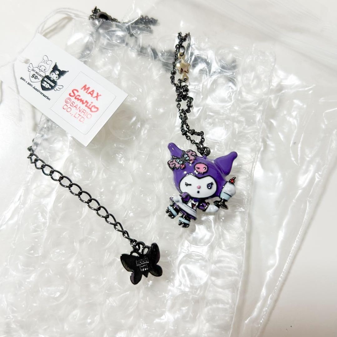 Kuromi Necklace Jewelry Sanrio Anna Sui Gothic Collaboration: Kuromi Necklace Jewelry Sanrio Anna Sui Gothic Collaboration Item Specifics: Brand: Sanrio Character: Sanrio Size: Pendant: approx. 2.4cm x 0.8cm x 2.8cm; Chain length: approx. Color: Black Purple Cou