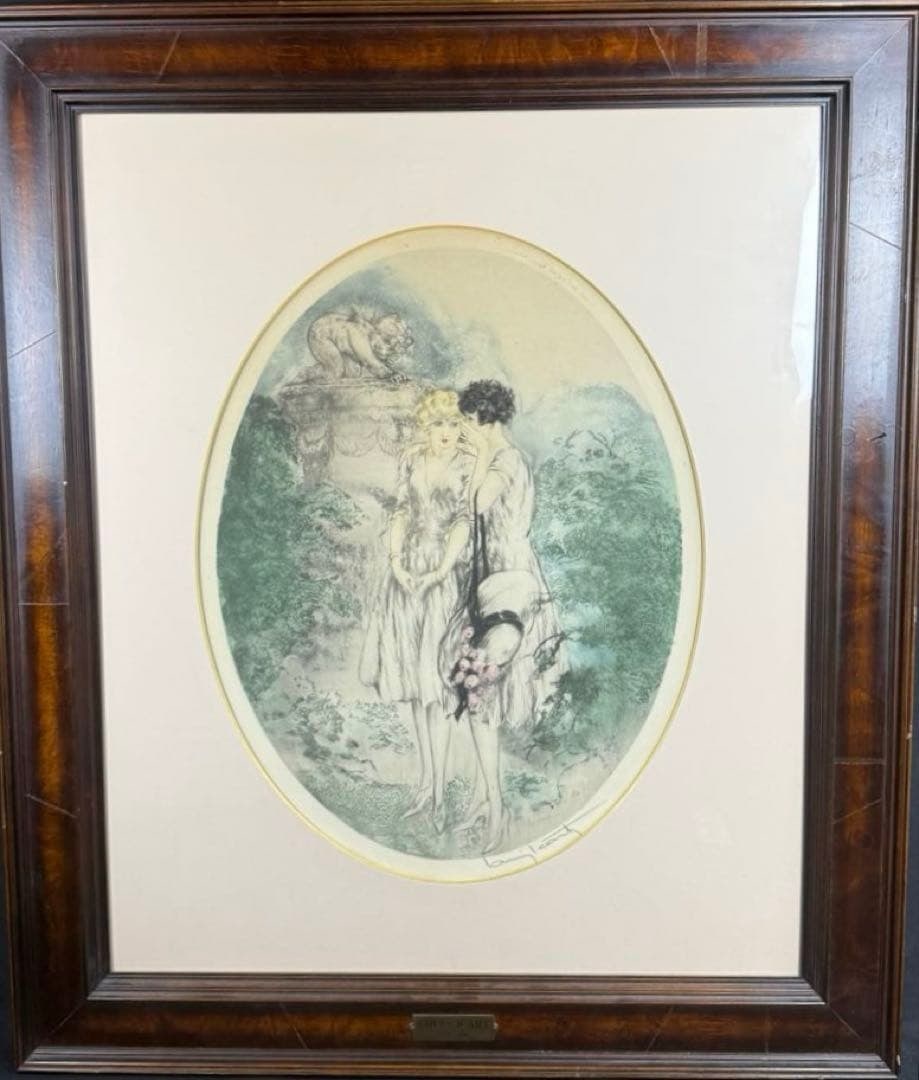 Art Deco Framed with Signed Whisper Etching by Louis Icart: Art Deco Framed with Signed Whisper Etching by Louis Icart Item Specifics: Type: Print Size: Medium Theme: Art Style: Art Deco Production Technique: Etching Framing: Framed Original/Licensed Reprint: 