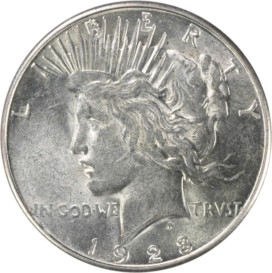 1928-S Peace Silver Dollar BU Uncertified: 1928-S Peace Silver Dollar BU Uncertified The 1928-S Peace Silver Dollar is a beautifully preserved Uncirculated coin, graded MS60, with a silver composition and a rich history. Minted in San Francisc