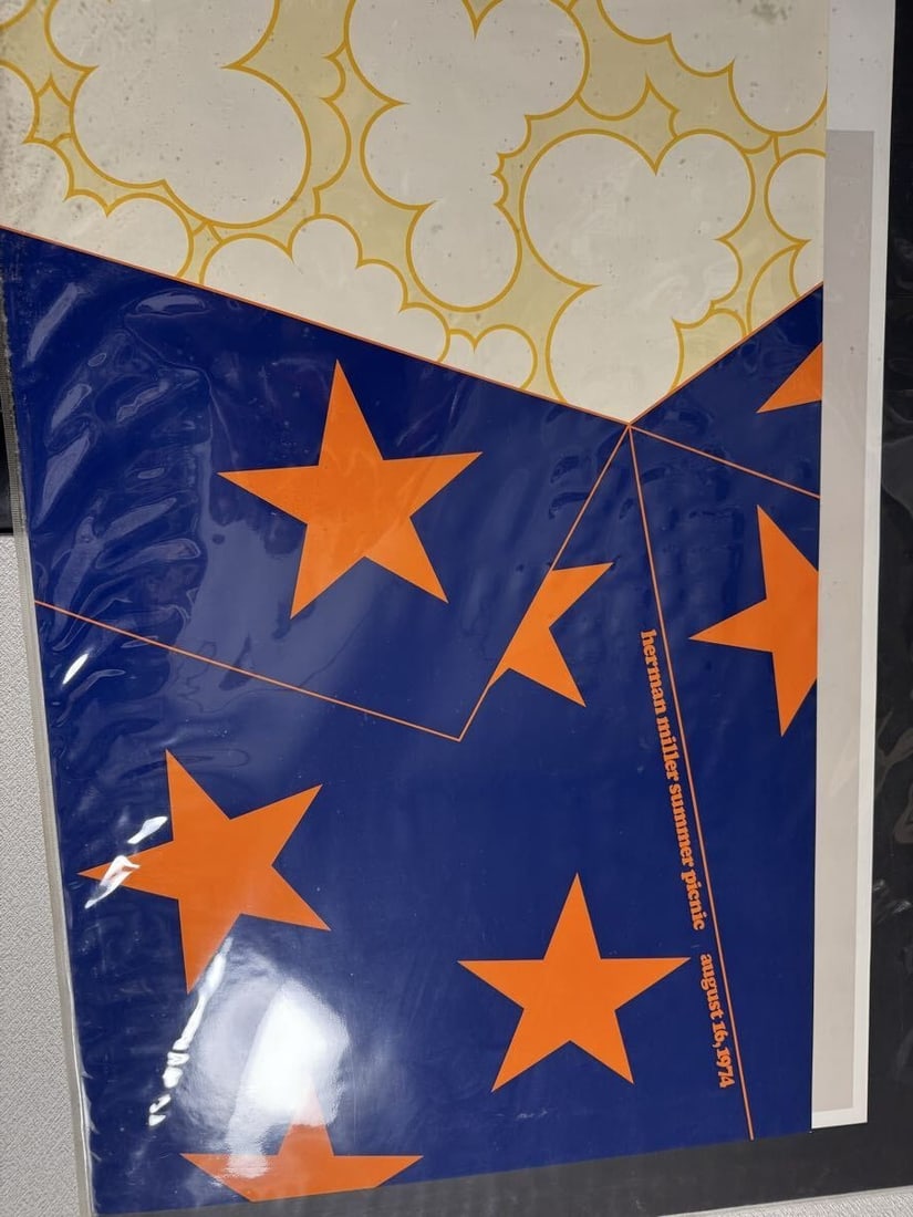 Herman Miller Summer Picnic 1974 Popcorn Poster Stephen Frykholm Original Large: Herman Miller Summer Picnic 1974 Popcorn Poster Stephen Frykholm Original Large Item Specifics: Unit Of Sale: Single Piece Artist: Stephen Frykholm Signed: No Size: Large Title: Herman Miller Summer P
