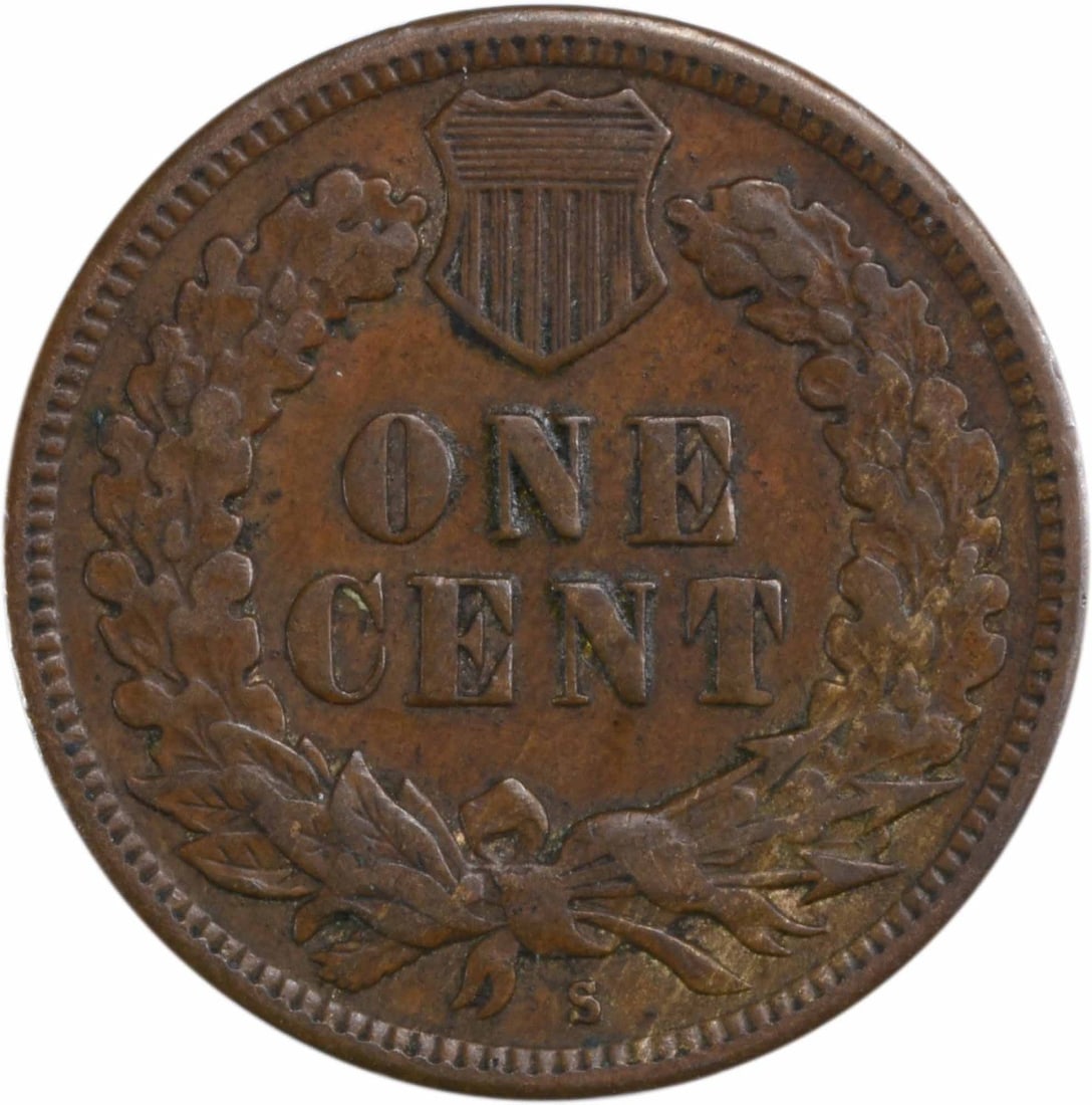 Uncertified 1908-S Indian Cent - 2