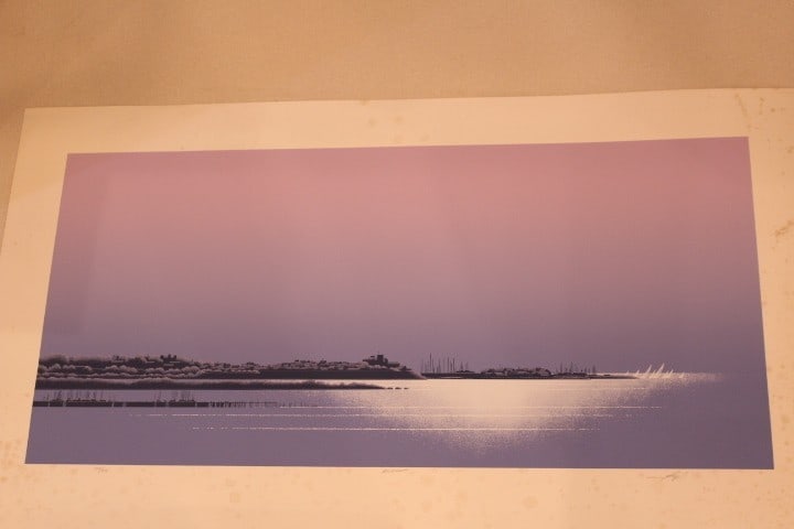 Keith Reynolds Riviera Silkscreen Print Signed Limited Edition Seascape COA (1 of 8)