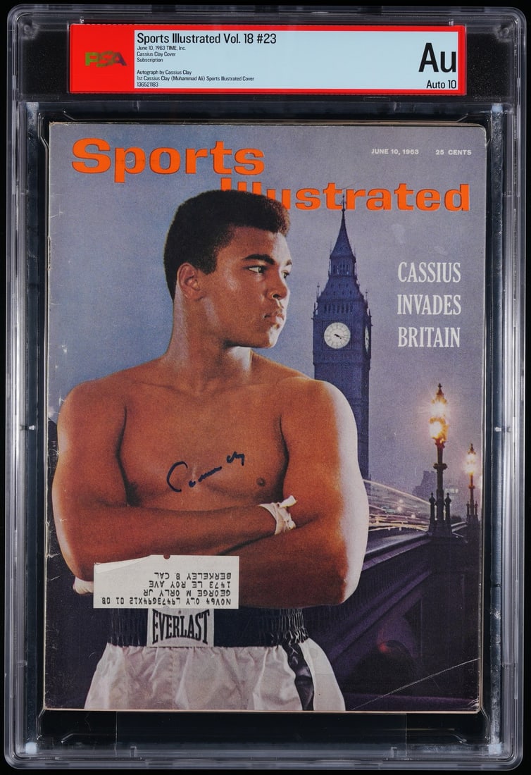 Cassius Clay Signed/ Auto 1963 Sports Illustrated Magazine AUTO 10 PSA/ DNA 206055: Cassius Clay Signed/ Auto 1963 Sports Illustrated Magazine AUTO 10 PSA/ DNA 206055 Item Specifics: Original/Reprint: Original Product: Magazine Sport: Boxing Product Disclaimer: Not affiliated with