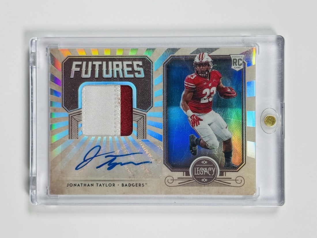 PANINI LEGACY FUTURES 2020 PANINI AUTO ROOKIE PATCH JONATHAN TAYLOR #FP-JT 199 (1 of 2)