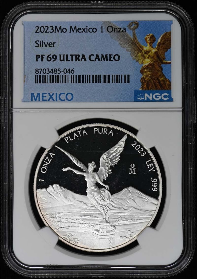 2023Mo Mexico Silver 5pc Set 1 Onza 1/ 2 1/ 4 1/ 10 1/ 20 NGC PR69DCAM: 2023Mo Mexico Silver 5pc Set 1 Onza 1/ 2 1/ 4 1/ 10 1/ 20 NGC PR69DCAM 2023 Mexico Silver 5pc Set 1 Onza 1/ 2 1/ 4 1/ 10 1/ 20 NGC PR69DCAMThis 2023 Mexico Silver 5pc Set is a stunning collection of c