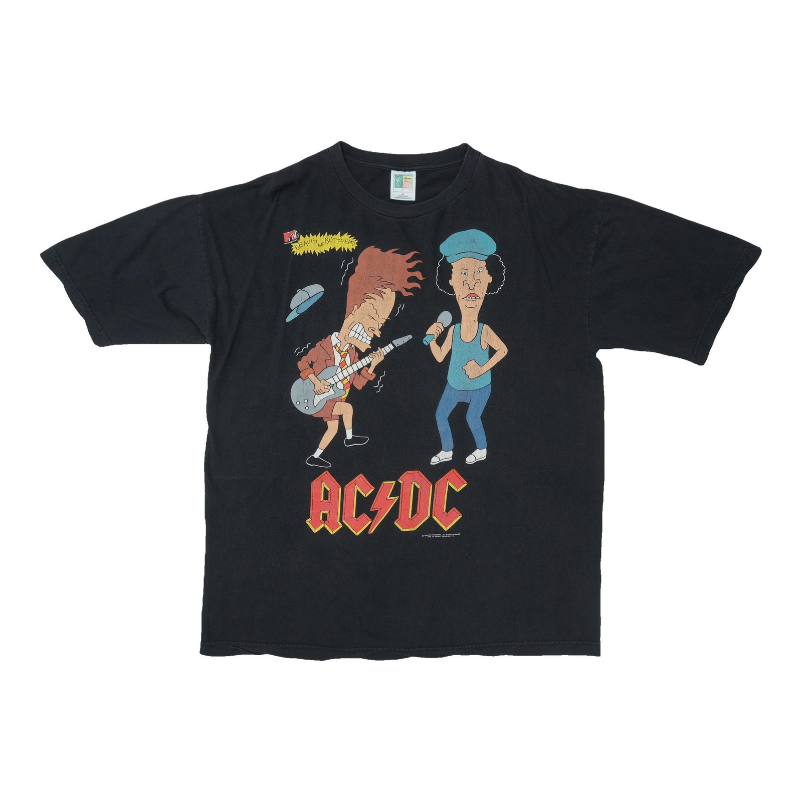 1996 ACDC Beavis And Butthead Shirt: 1996 ACDC Beavis And Butthead Shirt This vintage 1996 ACDC Beavis And Butthead shirt is a rare find for fans of 90s music and pop culture. Featuring the iconic band ACDC and the mischievous duo Beavis