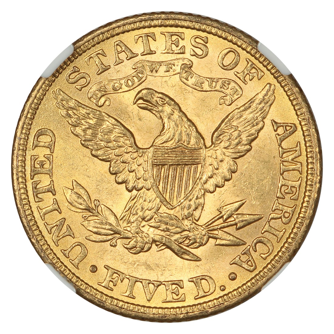 Liberty Head $5 MS62 1908 - 4