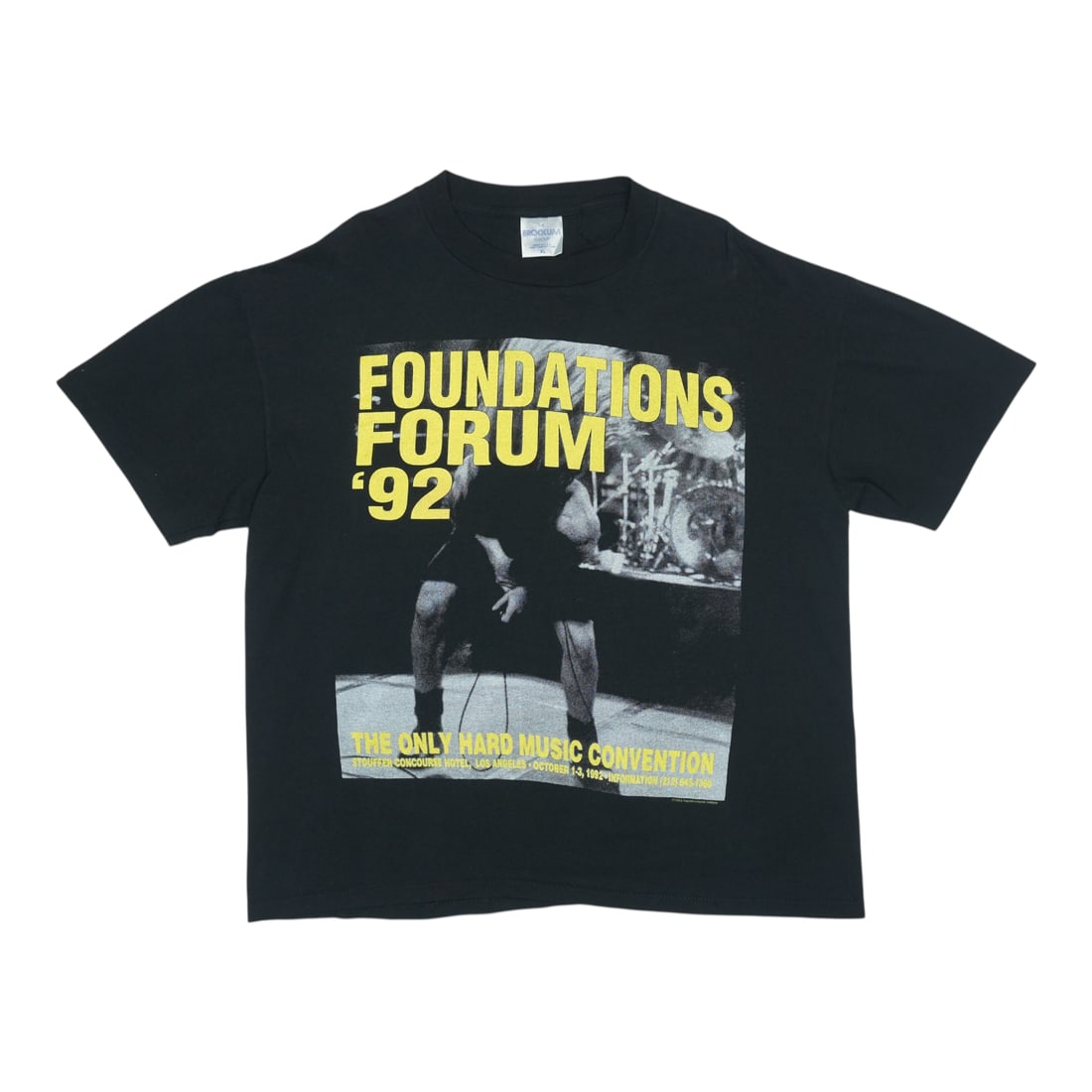 Brockum Shirt 1992 Foundations Forum: Brockum Shirt 1992 Foundations Forum Brockum Shirt 1992 Foundations Forum - A rare and unique piece from the 1992 Foundations Forum, this shirt showcases the artist's signature style and design. With 