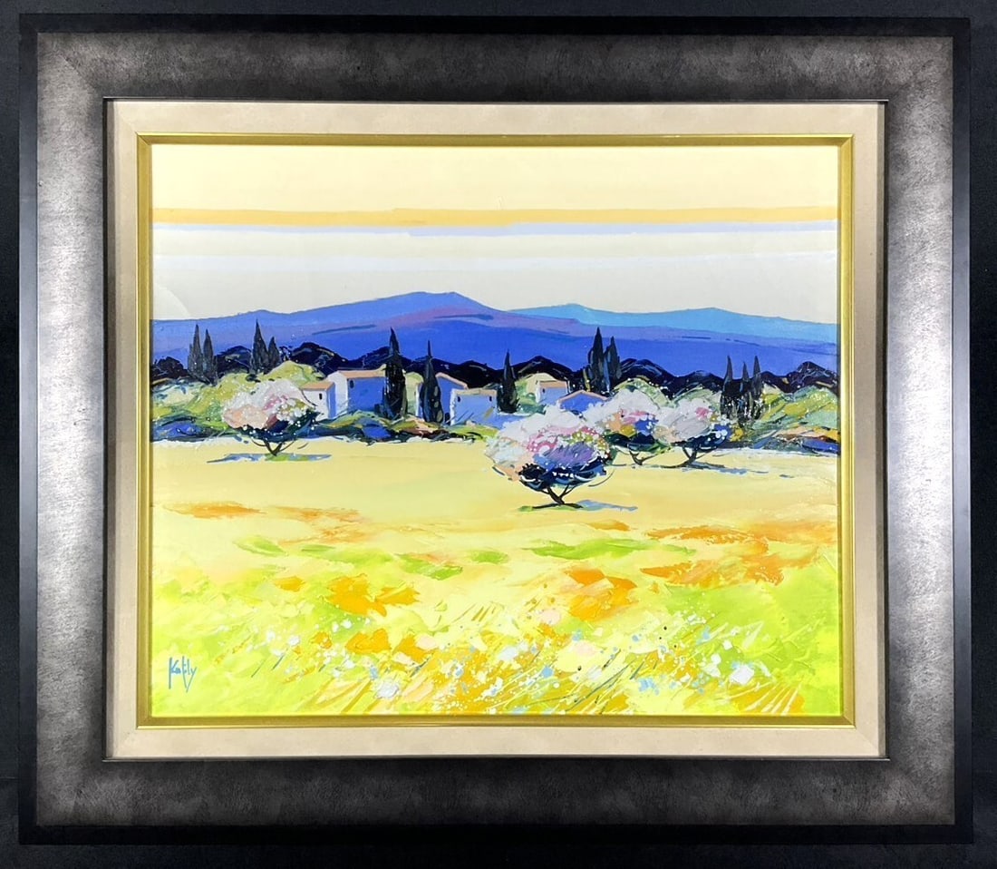 Kerfily Les Amandiers en Fleurs 2005 Signed Original Oil Painting France: Kerfily Les Amandiers en Fleurs 2005 Signed Original Oil Painting France Item Specifics: Artist: Bernard Kerfily Unit Of Sale: Single Piece Signed By: Bernard Kerfily Signed: Yes Size: Medium Material