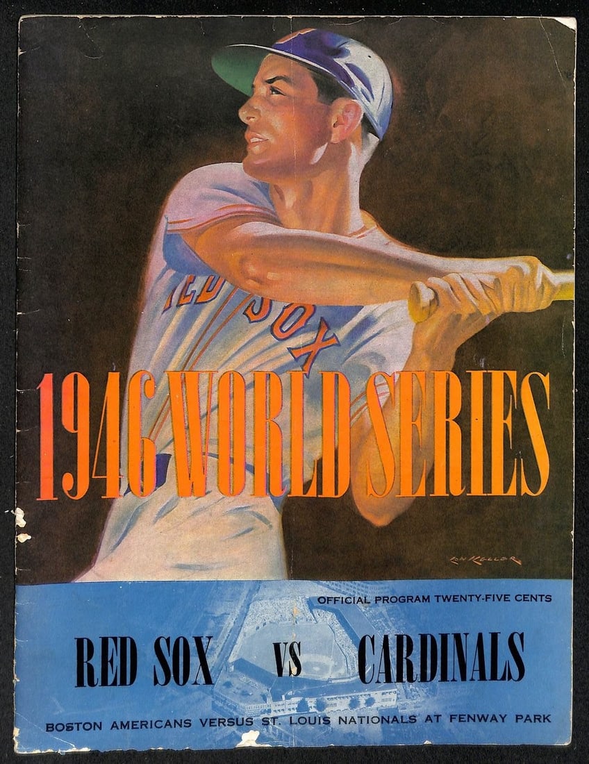 World Series Program 1946 Boston Red Sox St. Louis Cardinals (1 of 5)
