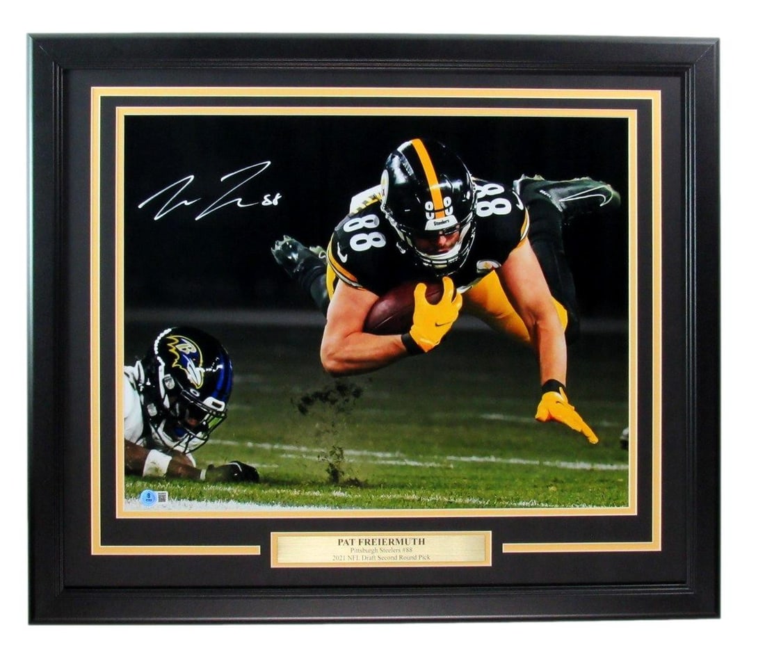 Pat Freiermuth Autographed 16x20 Photo Framed Steelers Pittsburgh 192919 Beckett: Pat Freiermuth Autographed 16x20 Photo Framed Steelers Pittsburgh 192919 Beckett Item Specifics: Autograph Authentication: BAS/Beckett Original/Reprint: Original Product: Photo Sport: Football Team: P