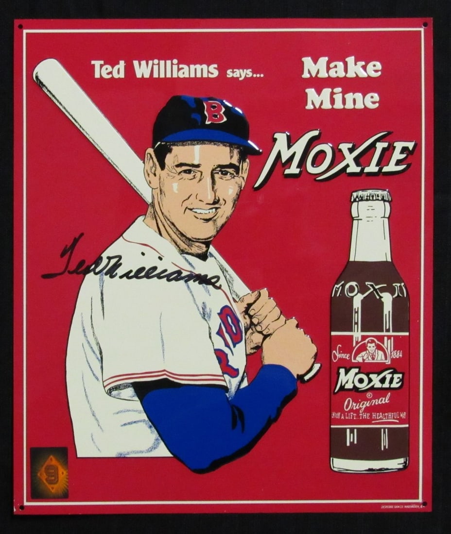 Ted Williams HOF Signed/ Autographed 11x13 MoxieTin Sign Red Sox PSA/ DNA 194034 (1 of 4)