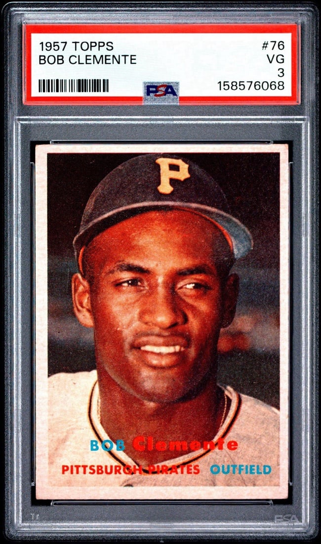1957 TOPPS BOB CLEMENTE #76 PSA 3 (1 of 3)