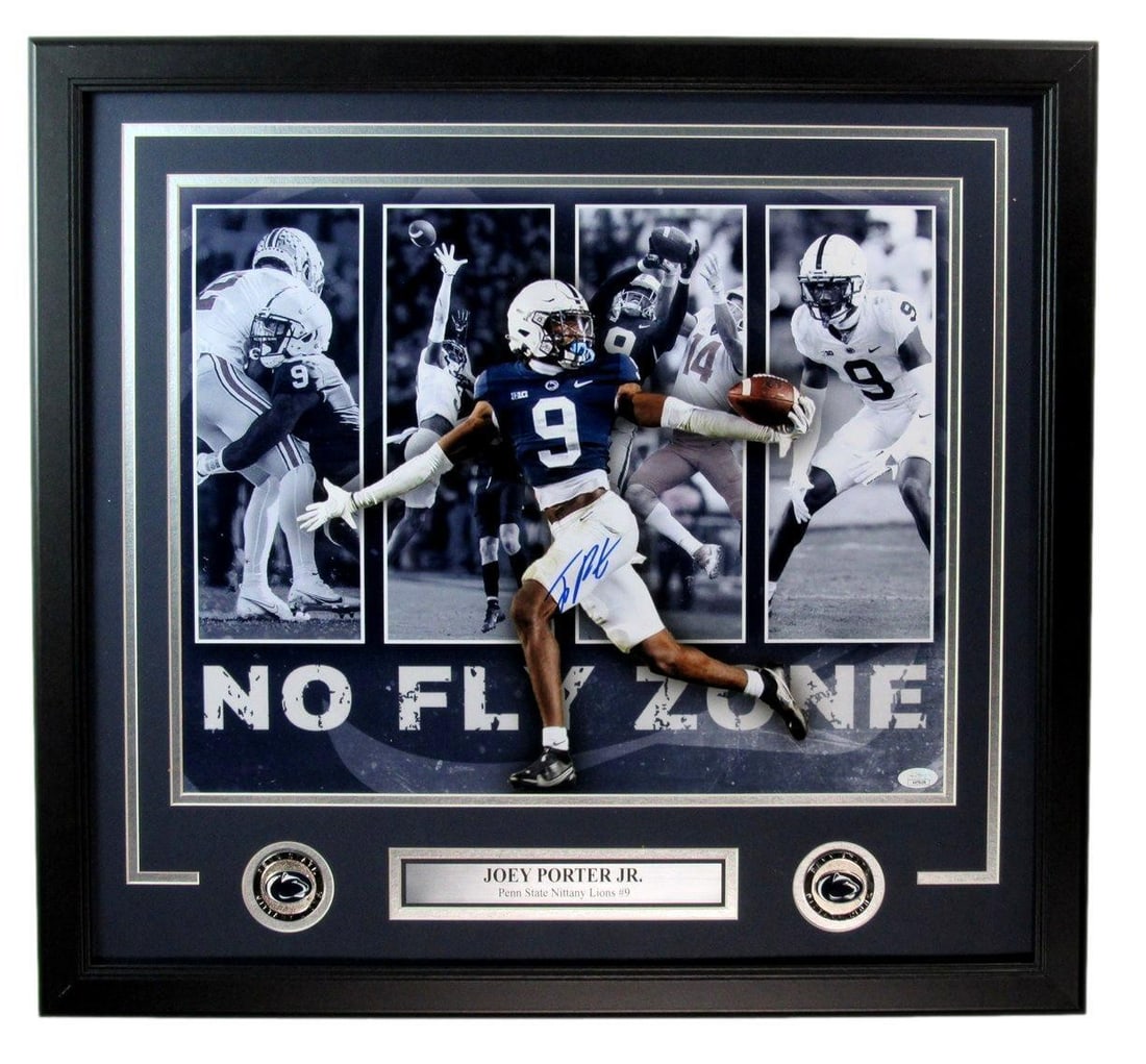 Joey Porter Jr Penn State Framed Autographed 180962 16x20 Photo: Joey Porter Jr Penn State Framed Autographed 180962 16x20 Photo Item Specifics: Autograph Authentication: JSA League: NCAA Original/Reprint: Original Product: Photo Team: Penn State Signed: YES