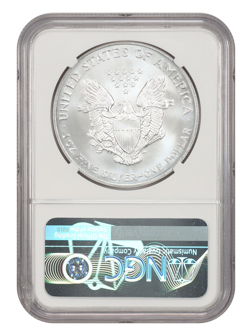 Silver Eagles $1 2001 MS70 NGC - 2