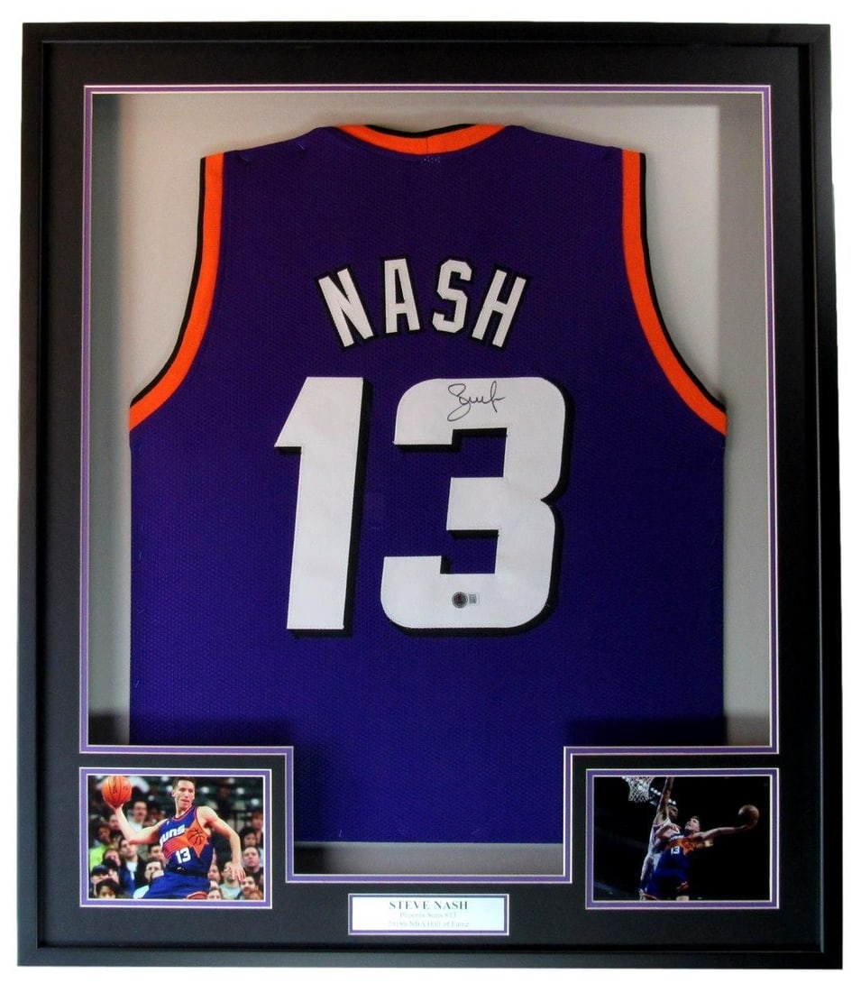 Signed Framed HOF Auto Basketball Jersey Nash 205653 Beckett Steve Phoenix: Signed Framed HOF Auto Basketball Jersey Nash 205653 Beckett Steve Phoenix Item Specifics: Autograph Authentication: Beckett Authentication Services (BAS) Original/Reprint: Original Product: Jersey Te
