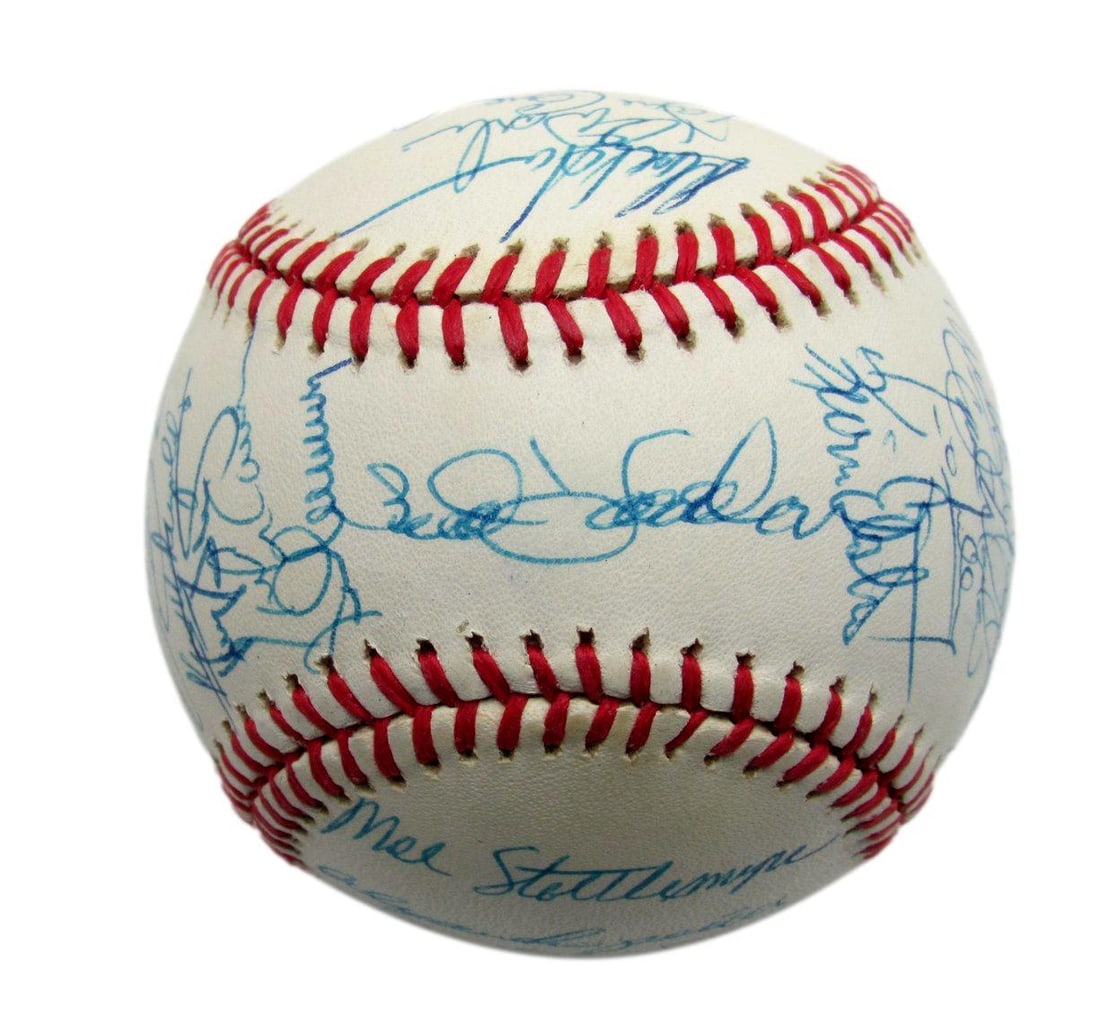 1991 Mets Team Signed by 32 Players ONL Baseball Harrelson Cone Gooden 187272 (1 of 6)