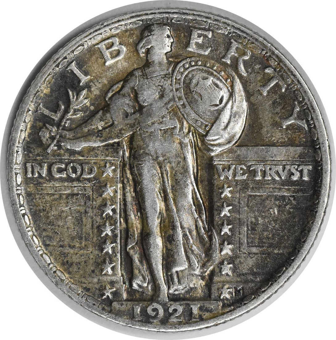 Silver Quarter Uncertified 1921 Standing Liberty (1 of 2)