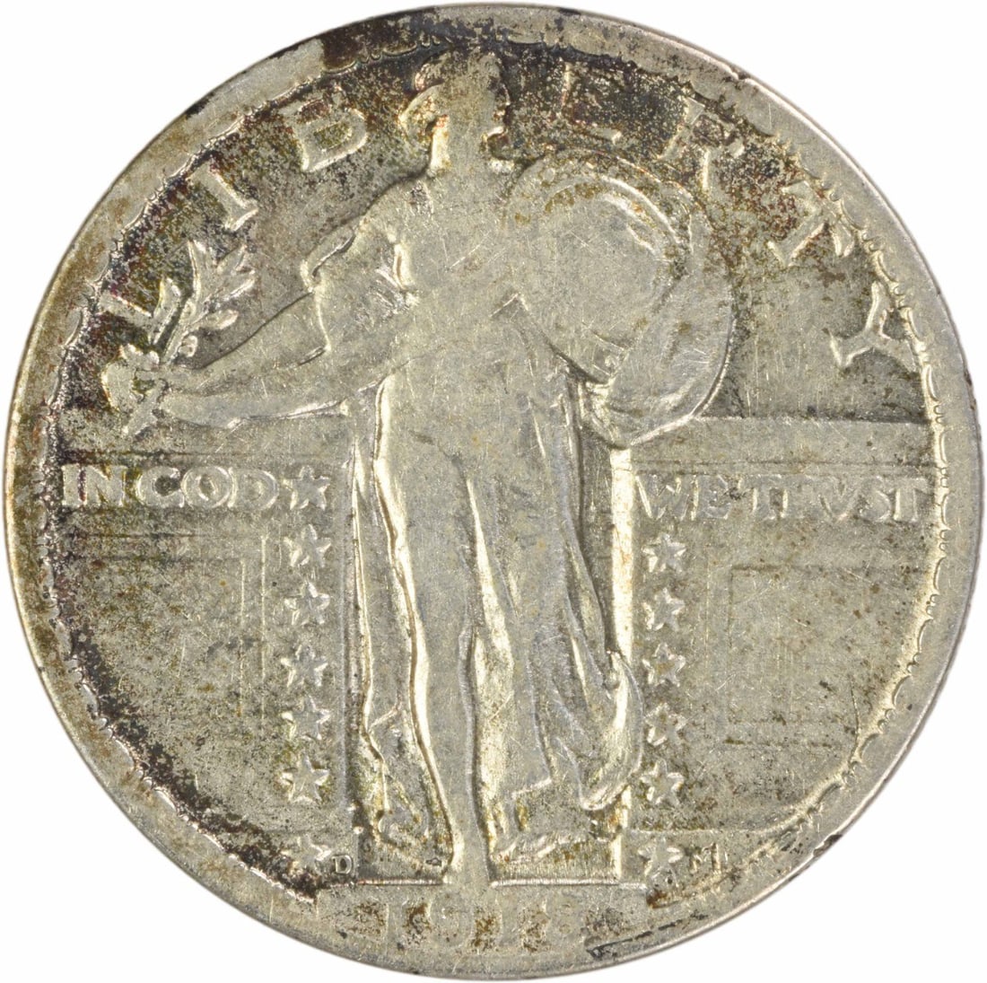 Silver Quarter VF Uncertified 1918 Standing Liberty: Silver Quarter VF Uncertified 1918 Standing Liberty The 1918 Standing Liberty quarter is a stunning example of early 20th-century American coinage. With its distinctive design by Hermon A. Mac Neil an