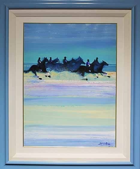 Mixed Media Original Signed Framed Horses Large Waves COA Victor Spahn: Mixed Media Original Signed Framed Horses Large Waves COA Victor Spahn Item Specifics: Artist: Victor Spahn Signed By: Victor Spahn Size: Medium Signed: Yes Material: Acrylic Framing: Framed Subject: 