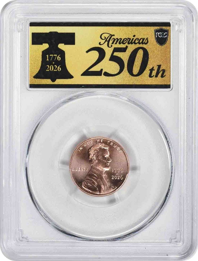 Lincoln Cent 1776-2026 MS67RD First Strike PCGS Anniversary: Lincoln Cent 1776-2026 MS67RD First Strike PCGS Anniversary The 2026 Lincoln Cent, graded MS67RD by PCGS, boasts a striking First Strike designation, indicating a flawless strike with minimal contact 