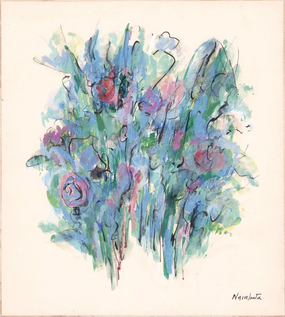 Tatsuoki Nambata Flower Woodblock Print Abstract Modern Japanese Art Shikishi: Tatsuoki Nambata Flower Woodblock Print Abstract Modern Japanese Art Shikishi Item Specifics: Artist: Tatsuoki Nambata Subject: Flower / Abstract Material: Ink and color on Shikishi paper board Style: