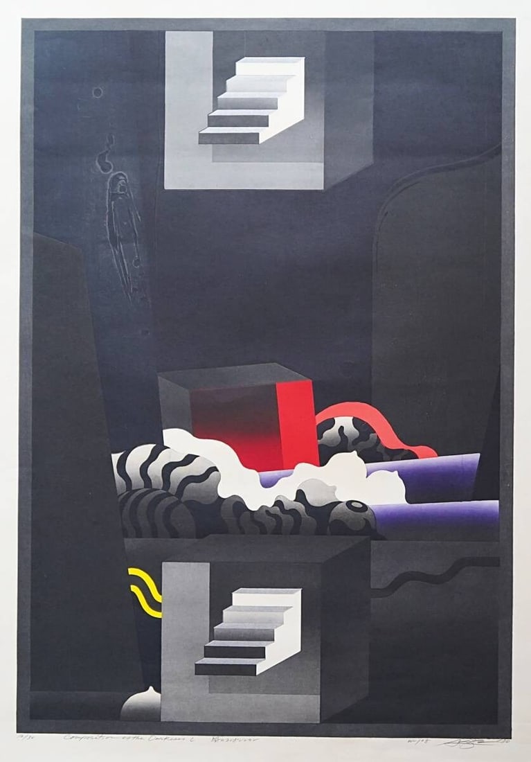 Akira Kurosaki Composition of Darkness C Signed Woodblock Print Modern Art: Akira Kurosaki Composition of Darkness C Signed Woodblock Print Modern Art Item Specifics: Artist: Akira Kurosaki Unit Of Sale: Single Piece Signed By: Akira Kurosaki Size: Medium Item Length: