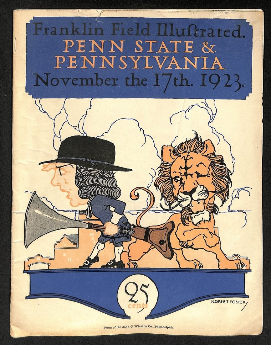 Vintage 11/ 17/ 1923 College Football Program Penn State vs. Pennsylvania 203318 (1 of 5)