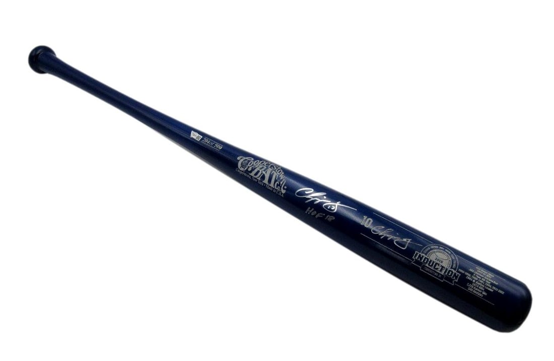 Chipper Jones HOF Signed Braves HOF Induction Stat Bat 204/ 500 Fanatics/ JSA 2662: Chipper Jones HOF Signed Braves HOF Induction Stat Bat 204/ 500 Fanatics/ JSA 2662 Item Specifics: Autograph Authentication: Fanatics/JSA Original/Reprint: Original Product: Bat Signed: Yes Sport: Bas