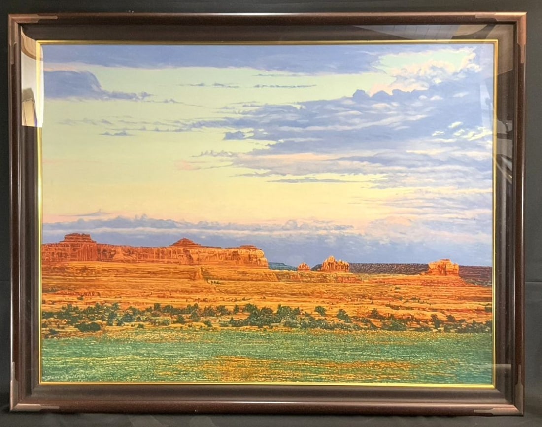 David Gallegos Large Oil Painting Desert Landscape Spring Desert Landscape II: David Gallegos Large Oil Painting Desert Landscape Spring Desert Landscape II Item Specifics: Artist: David Gallegos Unit Of Sale: Single Piece Signed By: David Gallegos Size: Large Signed: Yes