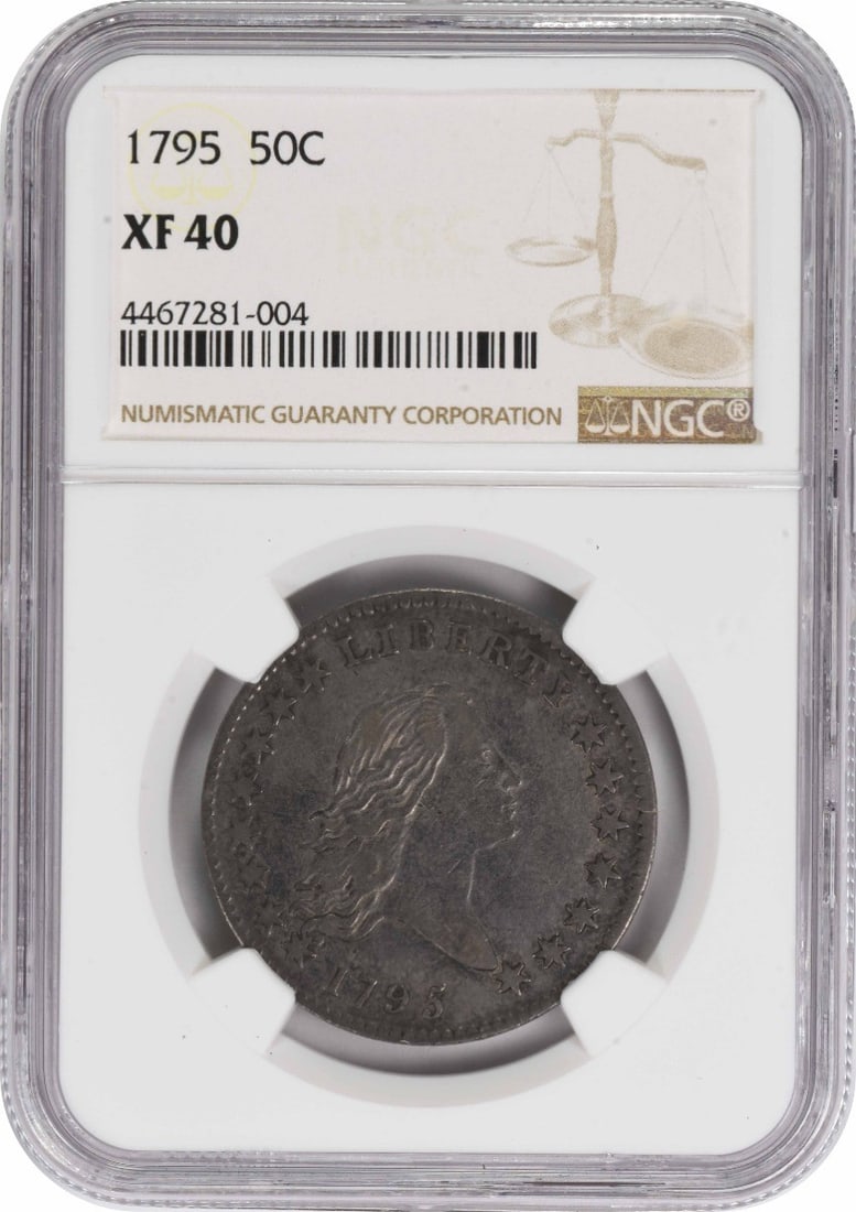 1795 Bust Silver Half Dollar EF40 NGC: 1795 Bust Silver Half Dollar EF40 NGC The 1795 Bust Silver Half Dollar EF40 NGC is a rare and historic coin, certified by the Numismatic Guaranty Corporation (NGC) as being in excellent circulated con