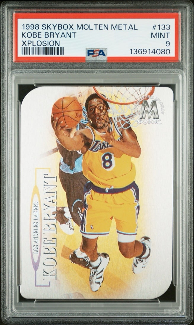 1998 SKYBOX MOLTEN METAL KOBE BRYANT #133 XPLOSION PSA 9 (1 of 3)