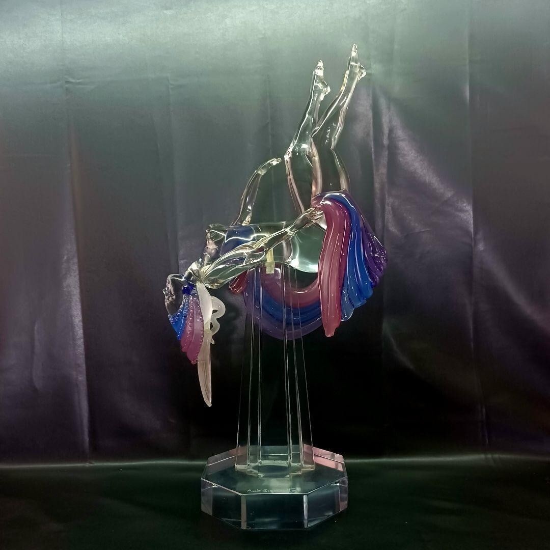 Pino Signoretto Murano Glass Nude Statue Figurine Large Art Sculpture H25in: Pino Signoretto Murano Glass Nude Statue Figurine Large Art Sculpture H25in Item Specifics: Signed: Yes Color: Multicolor Material: Glass Item Length: NA California Prop 65 Warning: NA Brand: Murano T