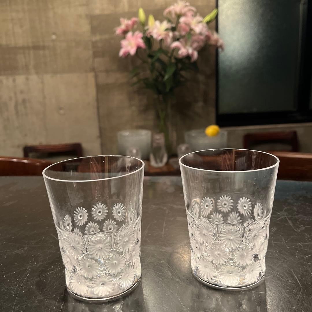 LALIQUE Napsbury Glass Tumbler Set of 2 Daisy Floral Crystal Clear Signed Rare: LALIQUE Napsbury Glass Tumbler Set of 2 Daisy Floral Crystal Clear Signed Rare Item Specifics: Number Of Items In Set: 2 Pattern: Floral Occasion: All Occasions Color: Clear Material: Crystal Glass Br
