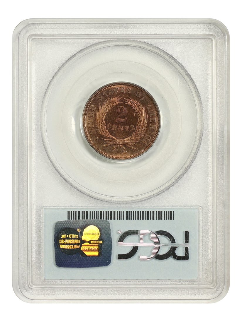 1872 2C PCGS/ CAC PR66RB - Two Cent - Important Proof - 2
