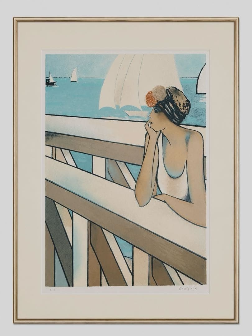 Pierre Cassigneul Jean A Moment by Sea Lithograph Signed Framed ED EA: Pierre Cassigneul Jean A Moment by Sea Lithograph Signed Framed ED EA Item Specifics: Unit Of Sale: Single Piece Artist: Cassigneul Jean-Pierre Personalize: No Type: Print Signed By: Jean-Pierre Cassi