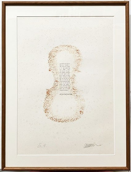 Arman Cest - dire quil chante 1982 Signed EA Lithograph Framed French: Arman Cest - dire quil chante 1982 Signed EA Lithograph Framed French Item Specifics: Unit Of Sale: Single Piece Artist: Arman Signed By: Arman Image Orientation: Portrait Size: Large Signed: Yes