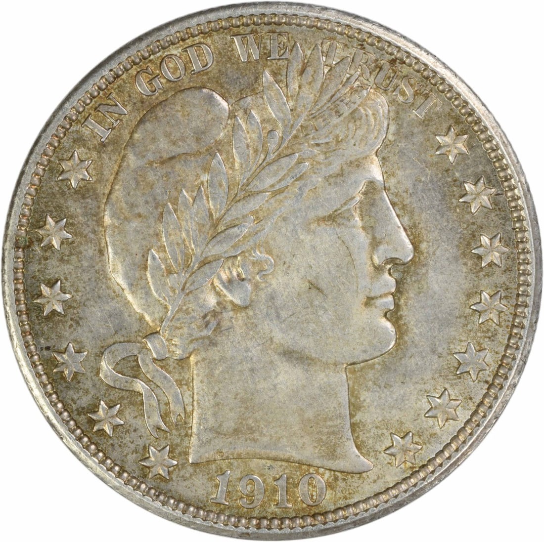 Half Dollar AU Slider Uncertified 1910 Barber Silver: Half Dollar AU Slider Uncertified 1910 Barber Silver The 1910 Barber Half Dollar is a classic silver coin featuring the iconic Barber design. This circulated AU slider has been certified as Uncirculat