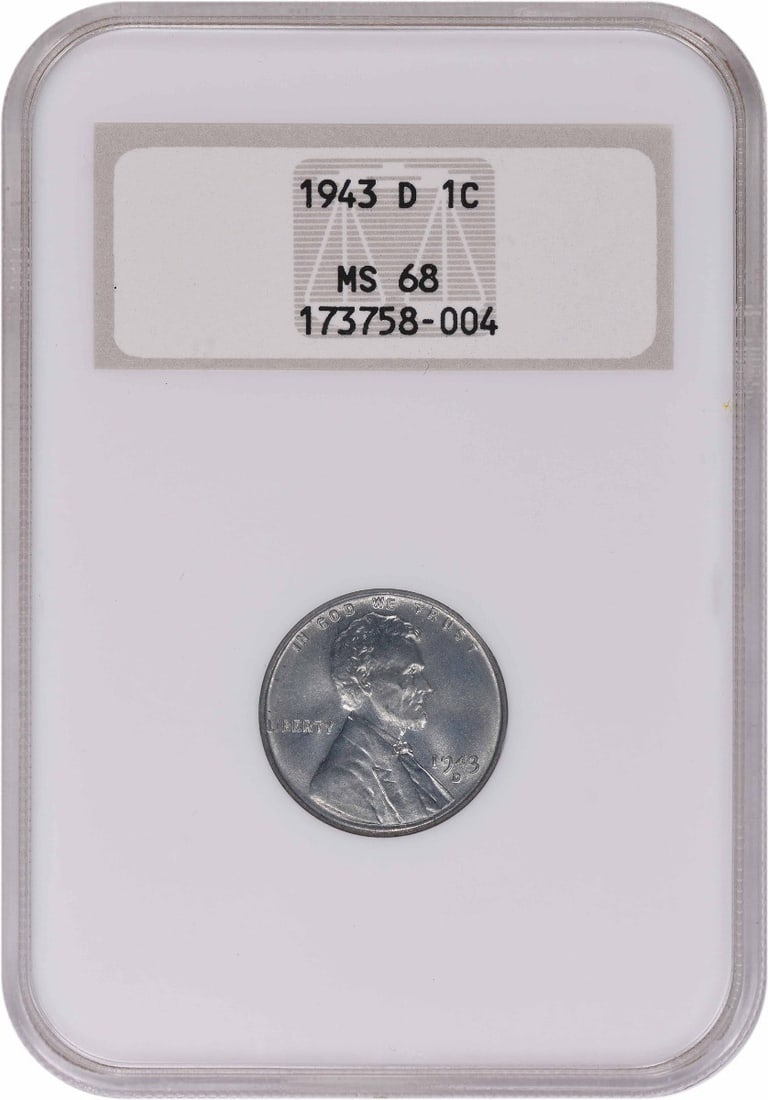 Steel Lincoln Cent MS68 1943-D NGC: Steel Lincoln Cent MS68 1943-D NGC The 1943-D Steel Lincoln Cent MS68 is a highly graded uncirculated coin, certified by the Numismatic Guaranty Corporation (NGC). This coin features a unique steel