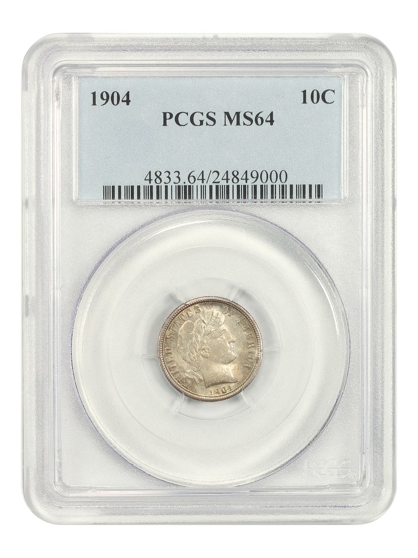 1904 10C PCGS MS64 - Barber Dime (1 of 5)
