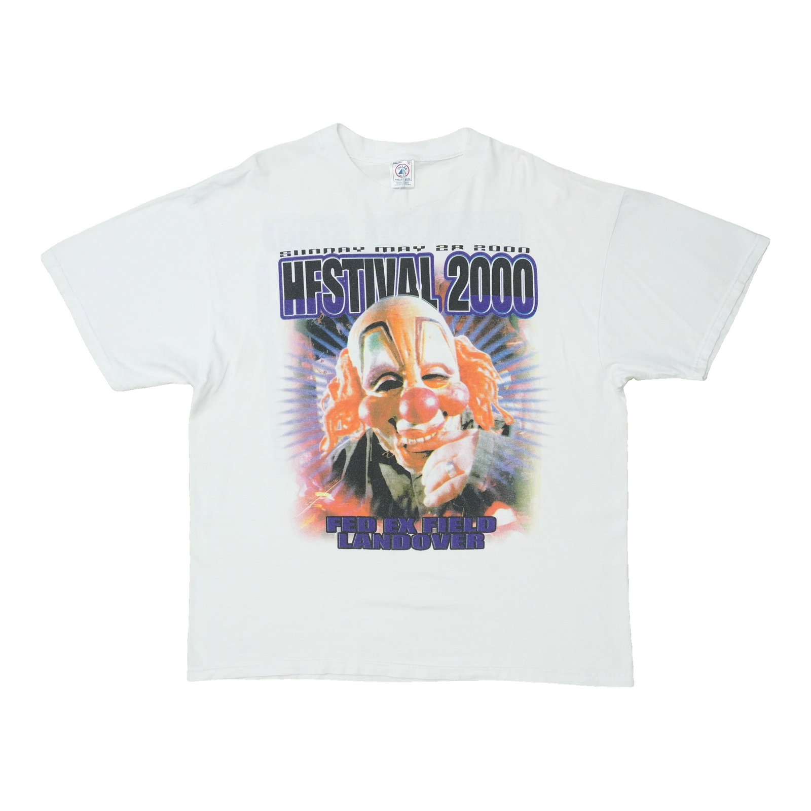 2000 HFStival Concert Shirt: 2000 HFStival Concert Shirt Authentic 2000 HFStival Concert Shirt for sale. This vintage concert tee features a unique design and is a great addition to any music memorabilia collection. Showcasing it