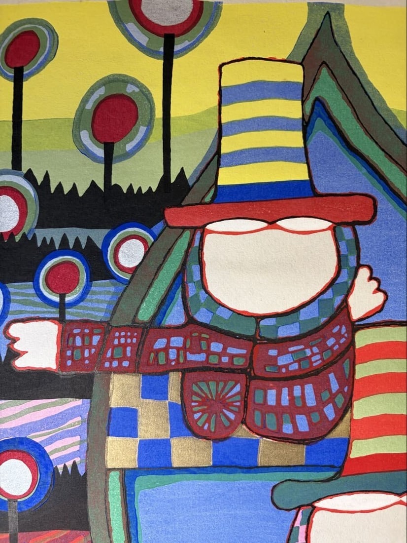 Right to Dream Woodblock Print Modern Art by Friedensreich Hundertwasser: Right to Dream Woodblock Print Modern Art by Friedensreich Hundertwasser Item Specifics: Artist: Friedensreich Hundertwasser Unit Of Sale: Single-Piece Work Signed: Platesigned Color: Multi-Color Date