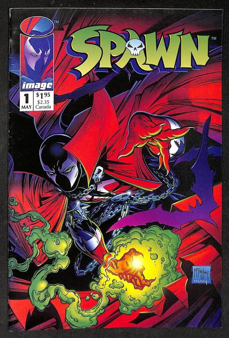 Todd McFarlane Comic Books 1992 First Issue Spawn #1 Lot of 10: Todd McFarlane Comic Books 1992 First Issue Spawn #1 Lot of 10 Original 1992 First Issue Spawn #1 Lot of 10 Comic Books by Todd McFarlane. This collection of comics features the iconic character